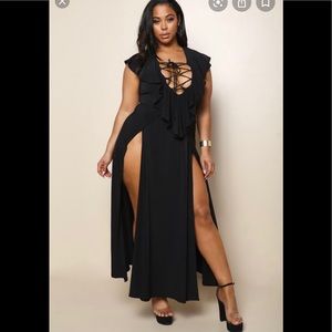 NWOT Super Sexy Maxi Dress in Mauve - Size 2x